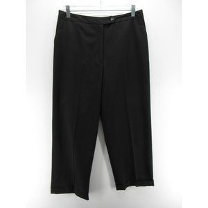 VINTAGE LL Bean Pants 10 Wool Cropped Slacks Trousers 90s USA *